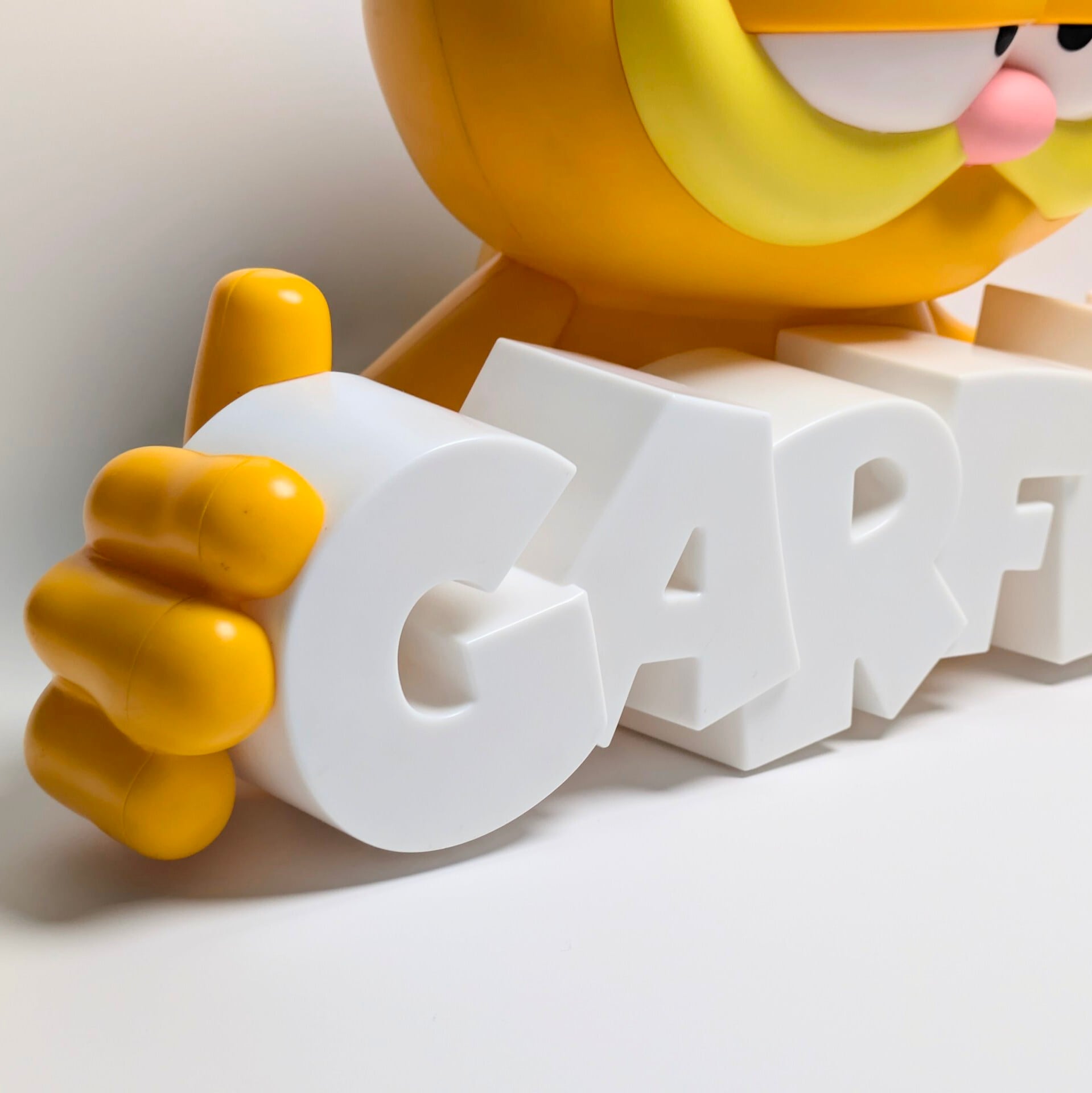 【 Garfield  ( ガーフィールド ) 】ポップコーンバケット SUPER LIMITED / MAJOR CINEPLEX EXCLUSIVE COLLECTION / ロゴ付フィギュア / オブジェ / 2021年製 〚アメリカン雑貨 アメトイ〛