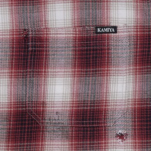 【KAMIYA】OG Check Sun-Faded Hooded Shirt