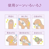 エリエールPet キミおもい 肌にやさしいウェットティシュー ノンアルコール除菌 60枚×3個パック