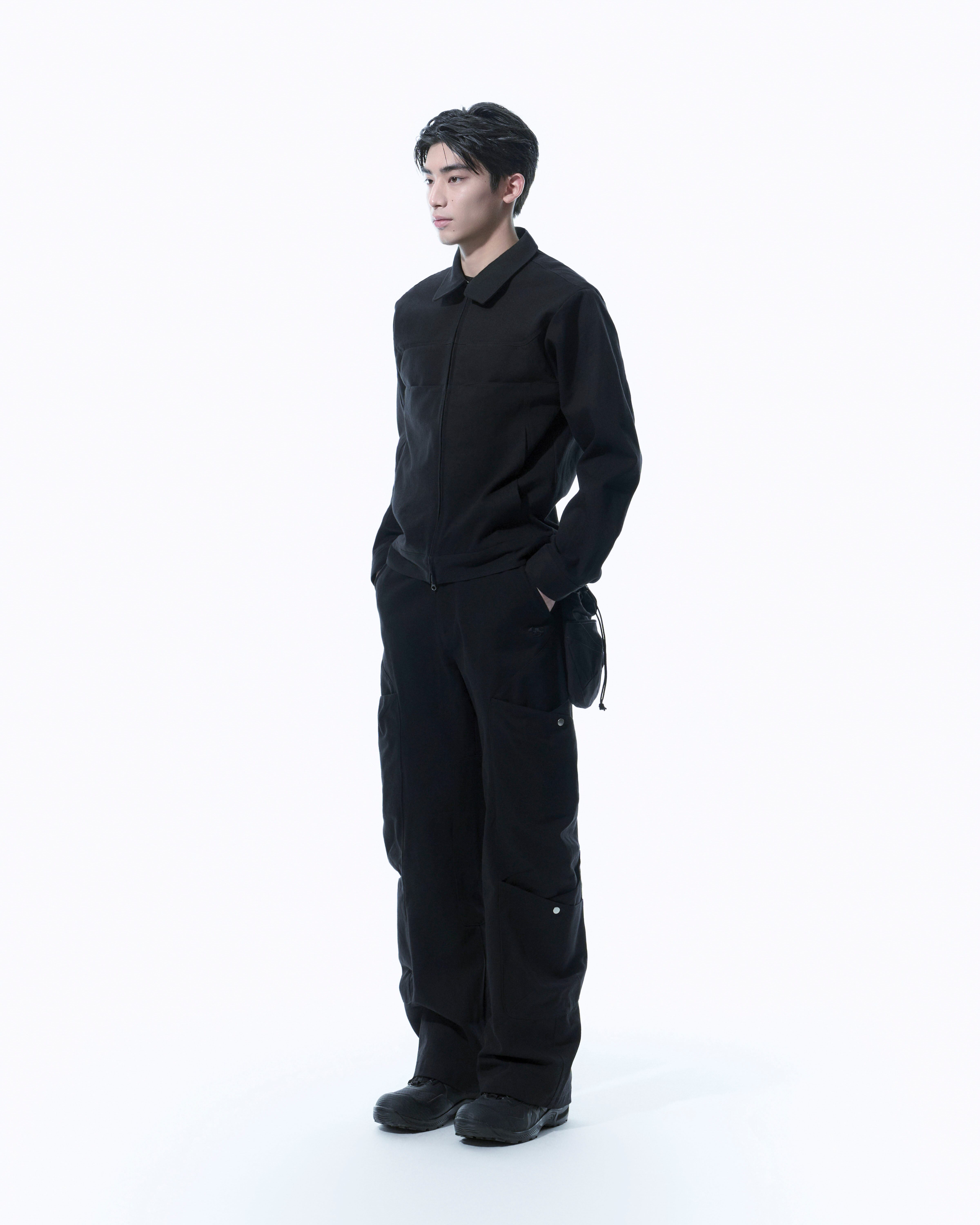 SAN SAN GEAR] LAYER COTTON JACKET [BLACK] 正規品 韓国ブランド 韓国