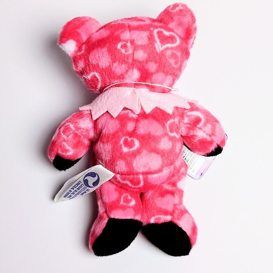 ☆DEADSTOCK / VINTAGE☆ 2001年製【 Grateful Dead(グレイトフルデッド)】5inch 5インチ / Bean Bear / ビーンベア /  ベロなし 舌なし 日本限定  Lil Heart / リル・ハート シリーズA〚アメリカン雑貨 アメトイ〛