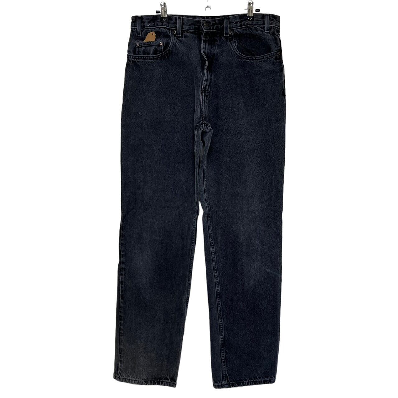 W34×L34】KIRKLAND ブラックデニムパンツ コットン100% | 古着屋OLDGREEN