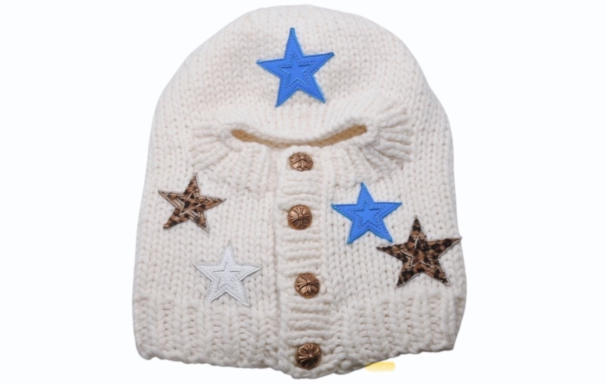 CHROME HEARTS クロムハーツ STAR PATCHES CASHMERE BALACLAVA スター 