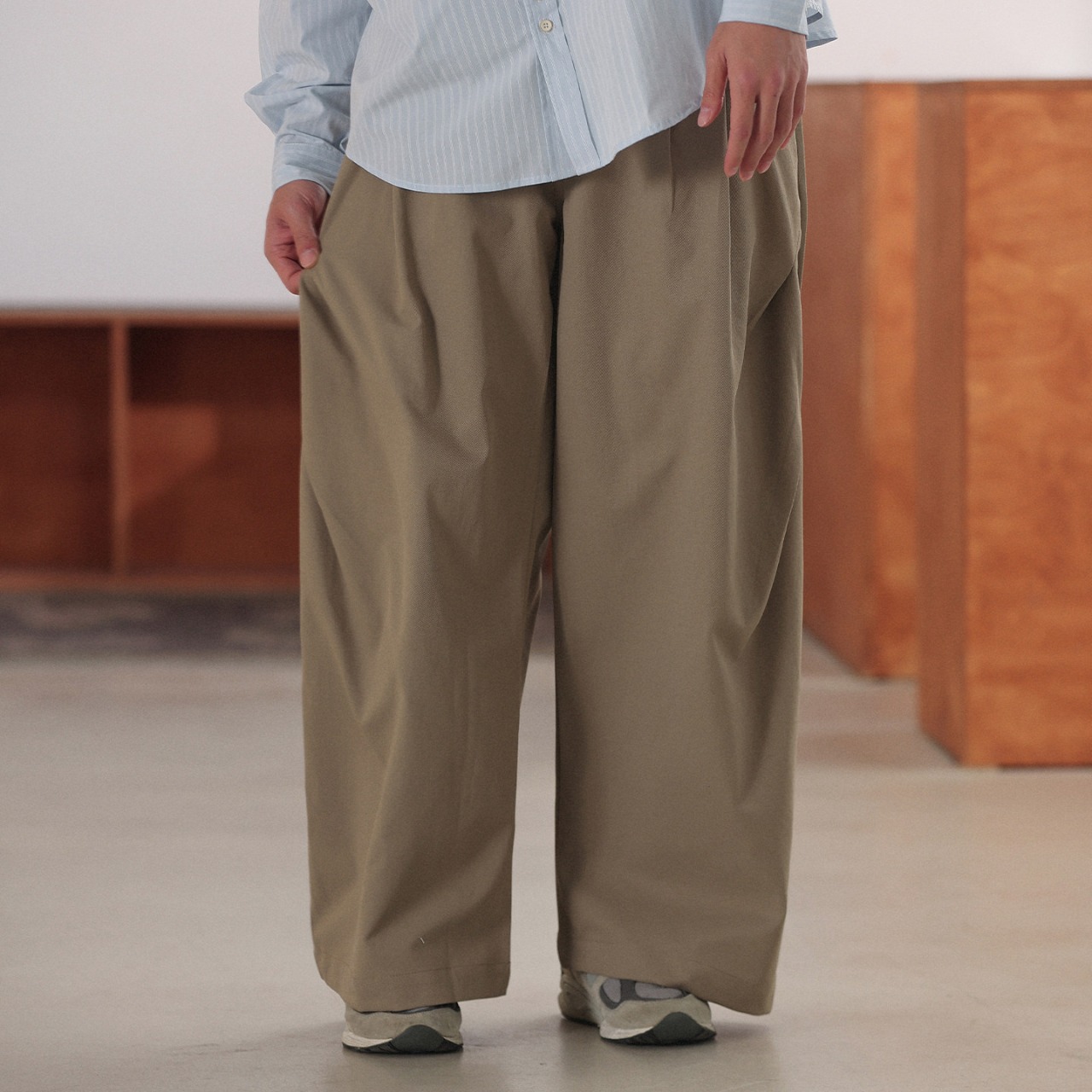 リネアフレア・テックワイドパンツ N3554 - 1