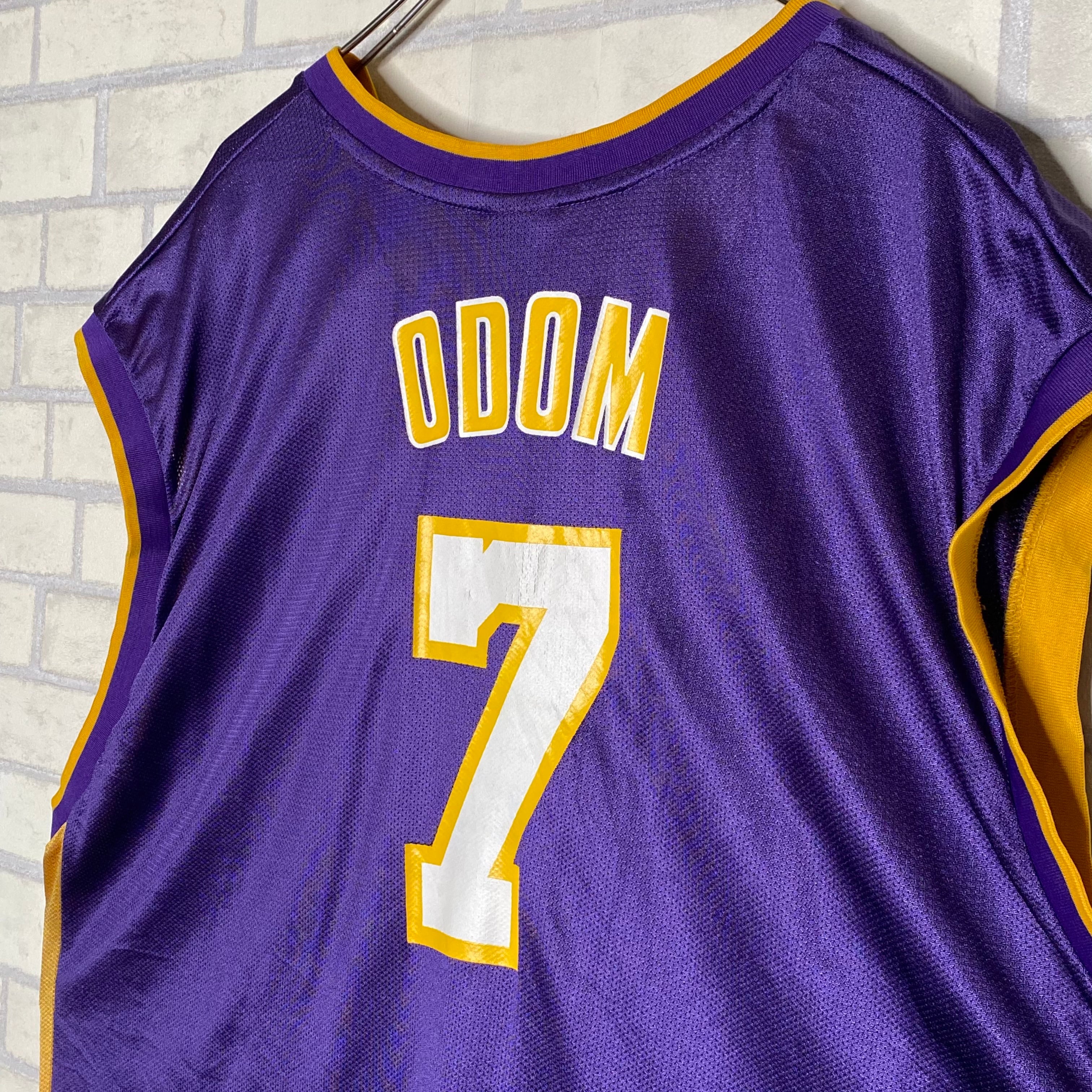 NBA × Reebok バスケットボールユニフォーム 2XL LAKERS ゲームシャツ 