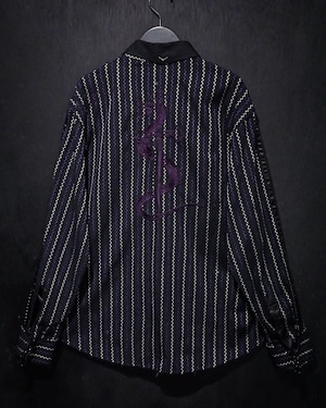 【WEAPON VINTAGE】Snake × Sword Embroidery Loose L/S Shirt