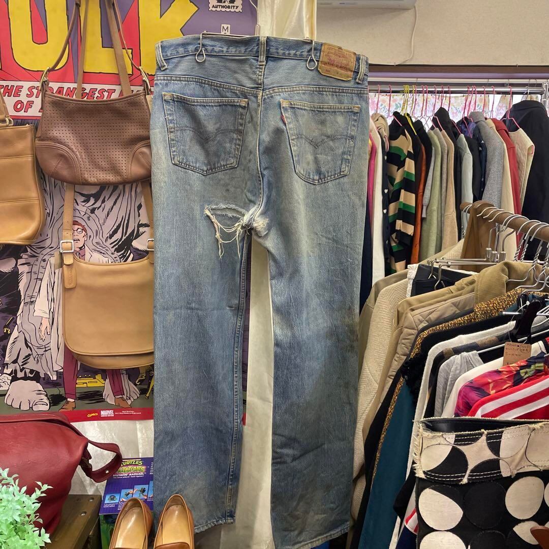 実寸90'sビンテージ！Levi's クラッシュ\u0026リペア スーパーグランジデニム