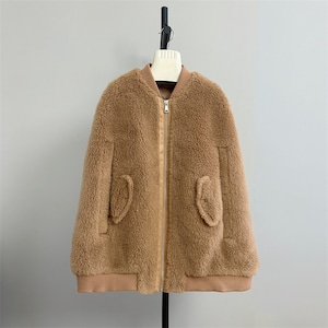 ベアポンチョブルゾン【アルパカ素材】