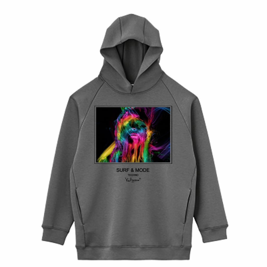 LIFEMAX 10oz ドライストレッチプルオーバーパーカー（両面印刷）