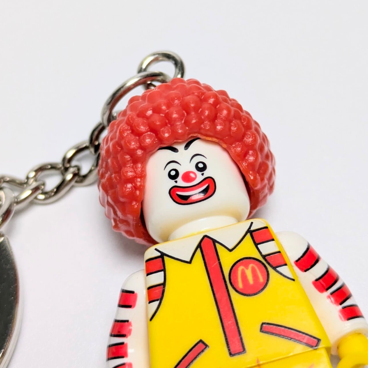 【 ブロックフィギュアキーホルダー 】 McDonald's ( マクドナルド ) / Ronald McDonald ( ドナルド・マクドナルド / ロナルド ) / 悪ver.　〚アメリカン雑貨 アメトイ〛