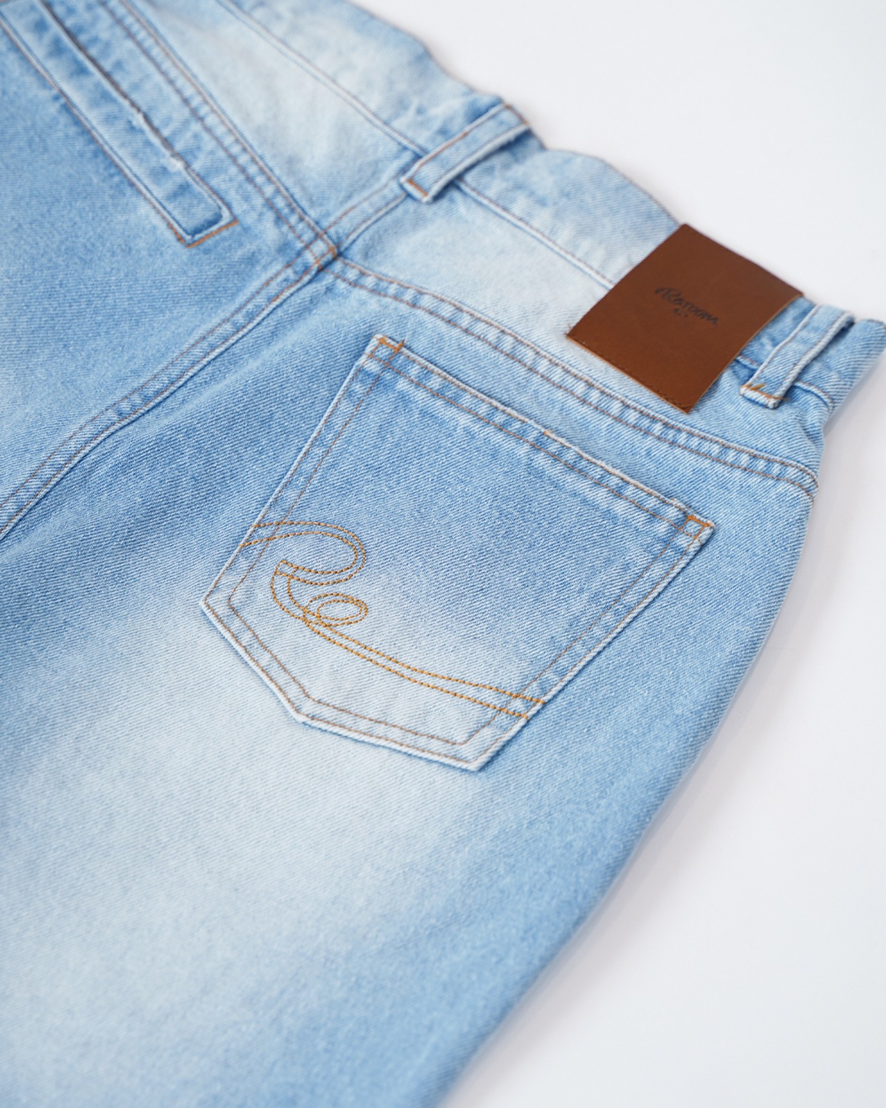 【#Re:room】HIGH WASTE WIDE DAMAGE DENIM PANTS［REP320］