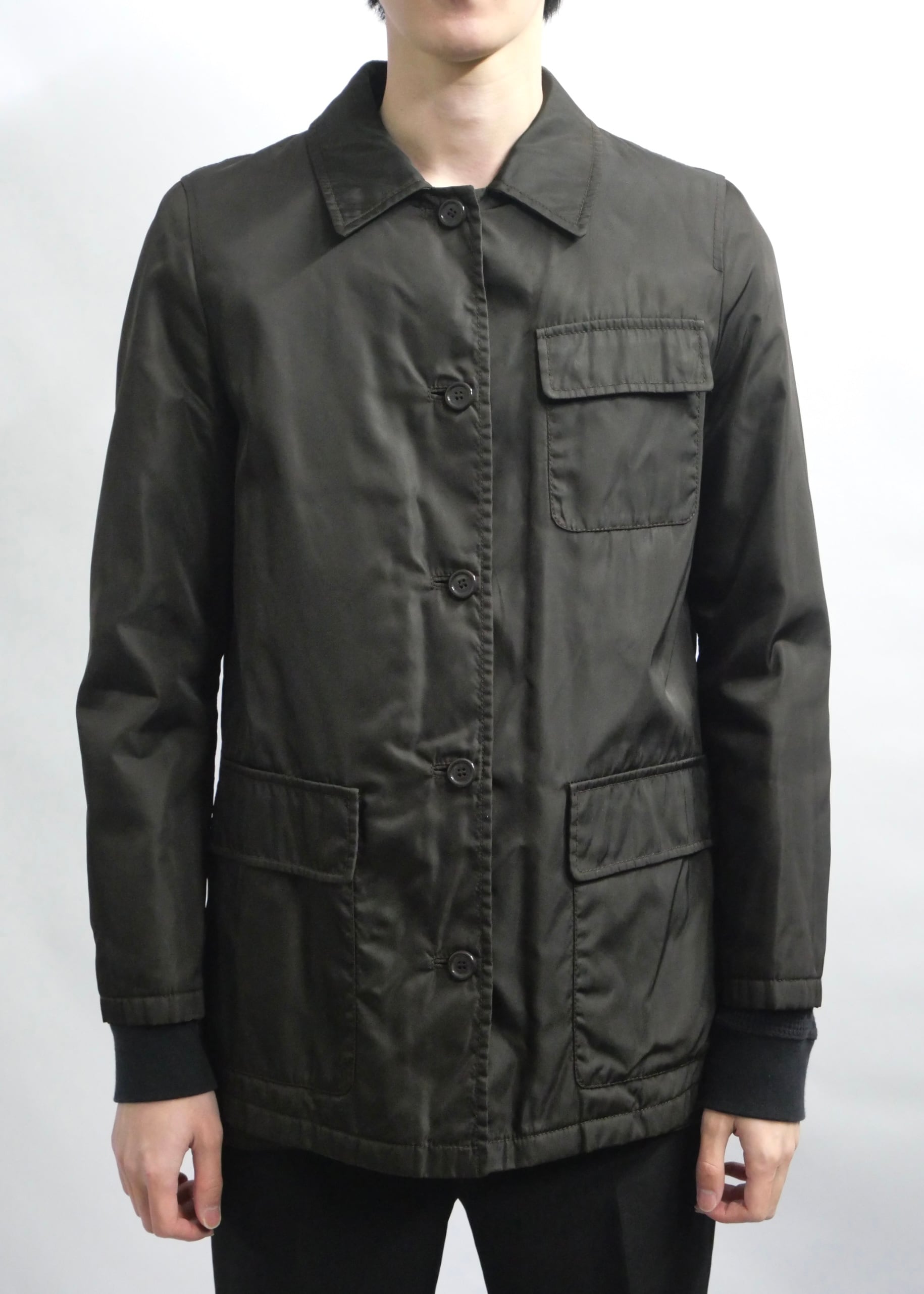 1990s "PRADA" nylon middle coat