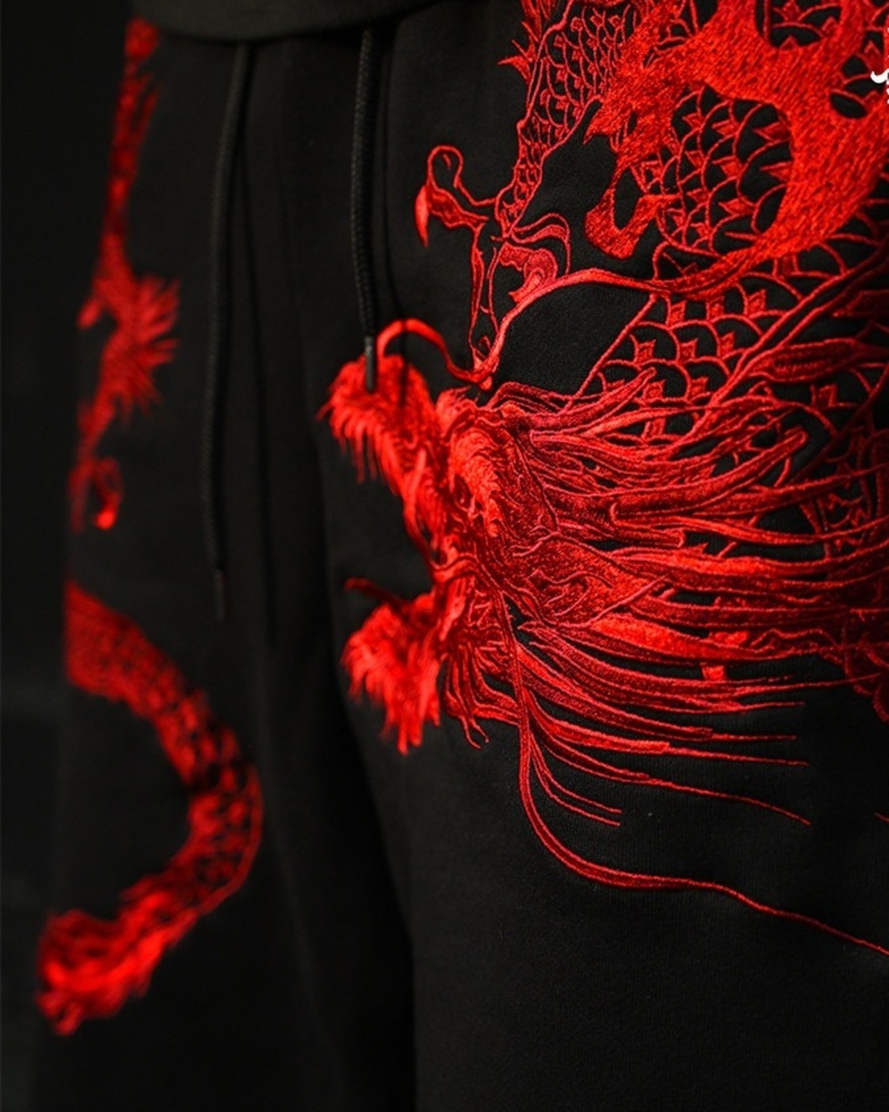 Dragon Embroidery pants 2color【G1089】