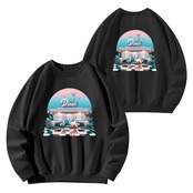 Front & Back Printing Unisex Cotton Sweatshirt Retro 4611