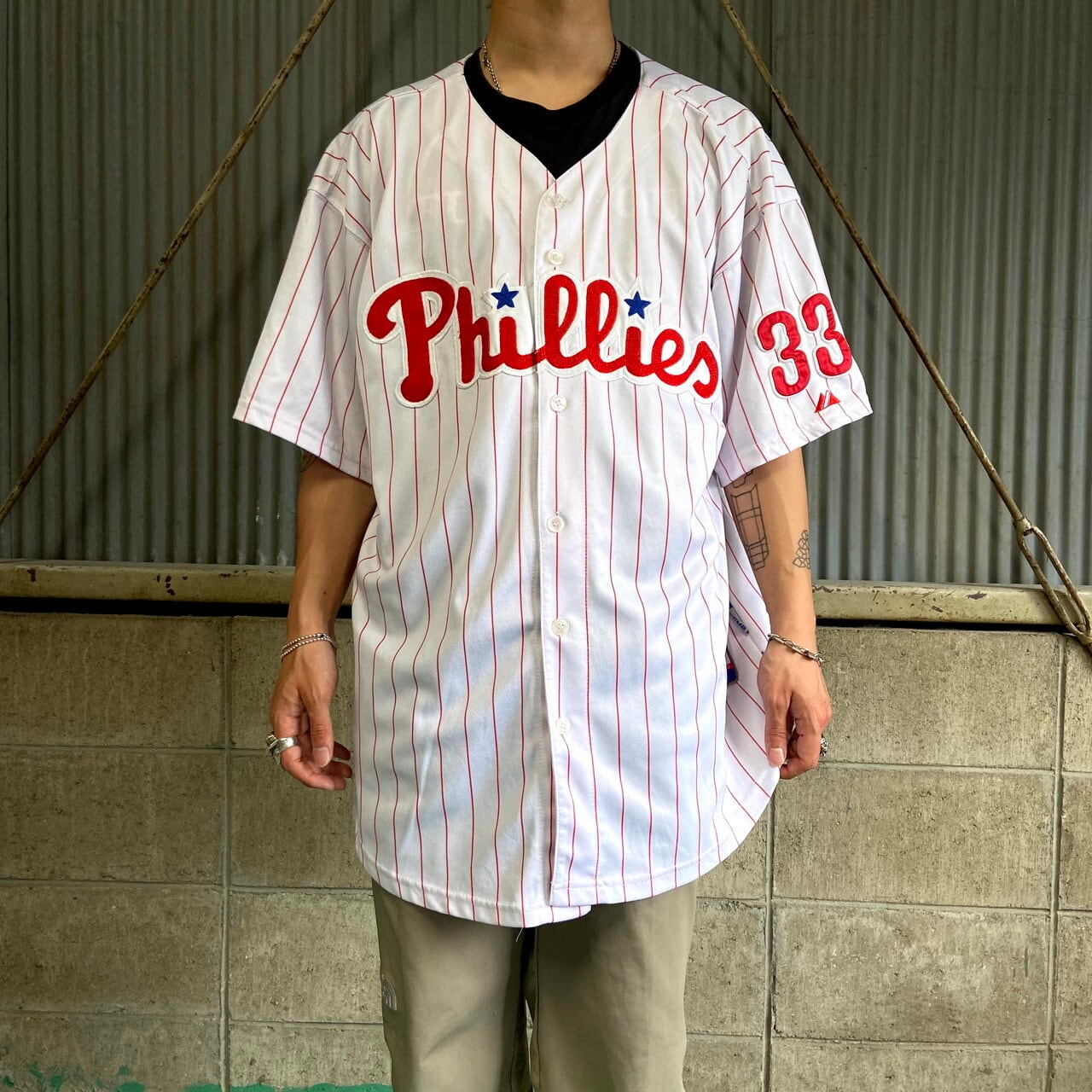 美品 Majestic MLB フィラデルフィア Phillies Jacket