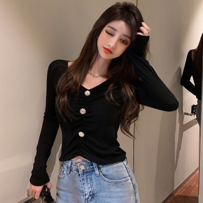 シャツ Tシャツ オータム ロング 秋物 ハンチェンe3739115407