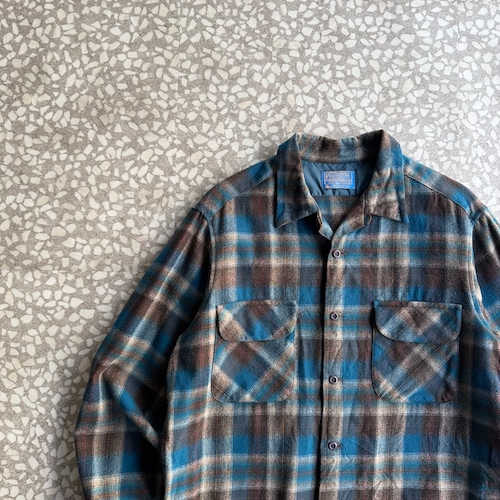 PENDLETON / 70’s Wool Board Shirt size L