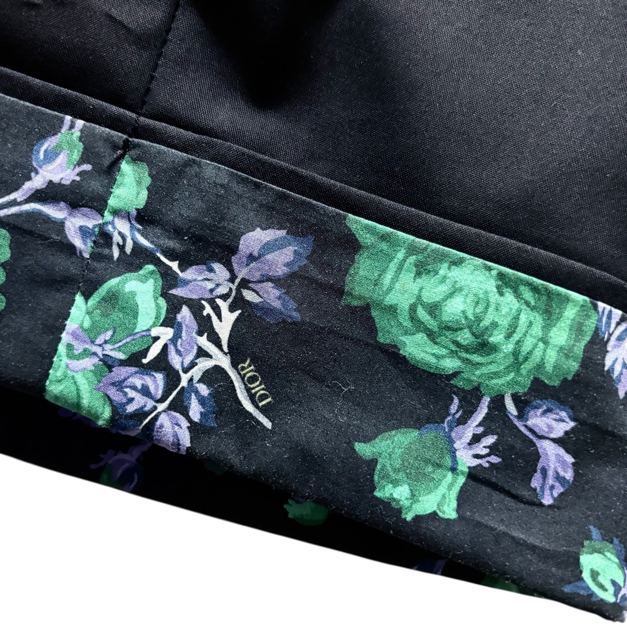 2022ss DIOR by Kim Jones floral design black pants