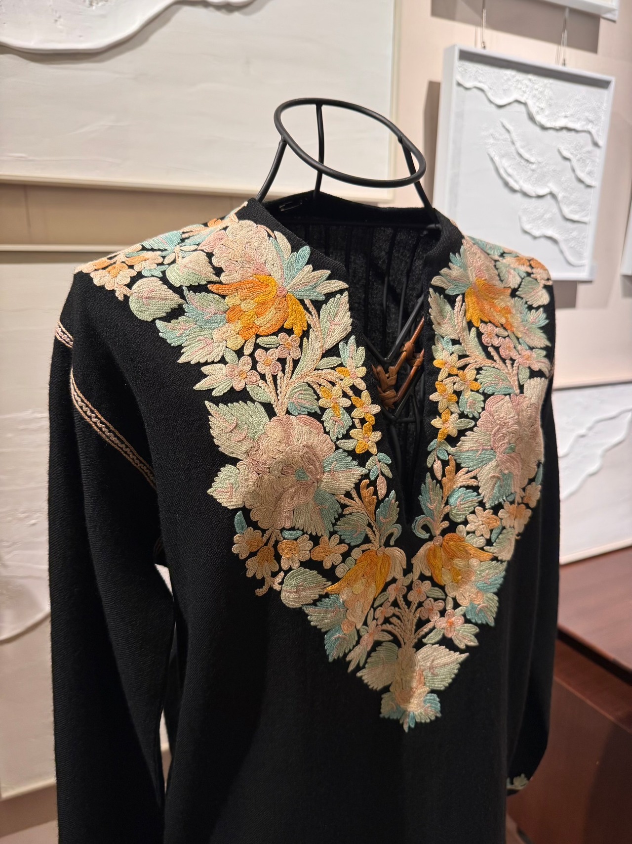 1970's ヴィンテージカシミール手刺繍チュニック