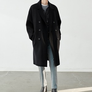 premiumダブルチェスターコート