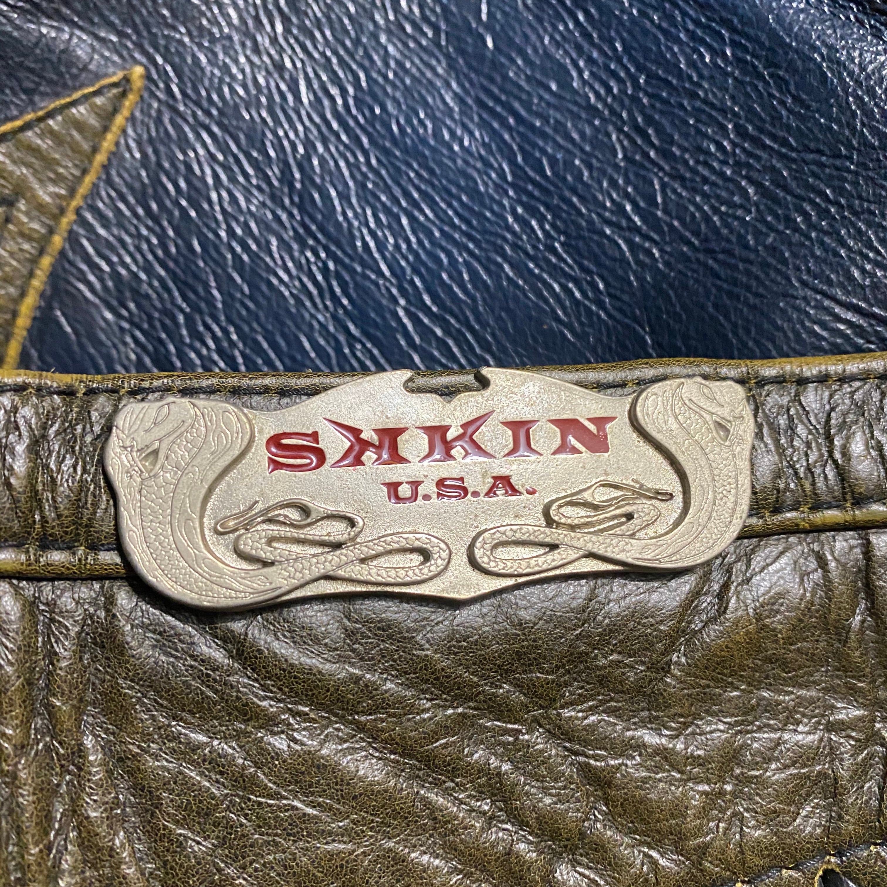 SKKIN U.S.A. craft leather pants | NOIR ONLINE