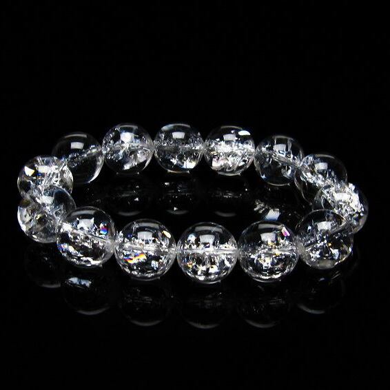 アイリスクォーツ ブレスレット 水晶 ブレス 16mm 一点物 おまかせ便 111-20287