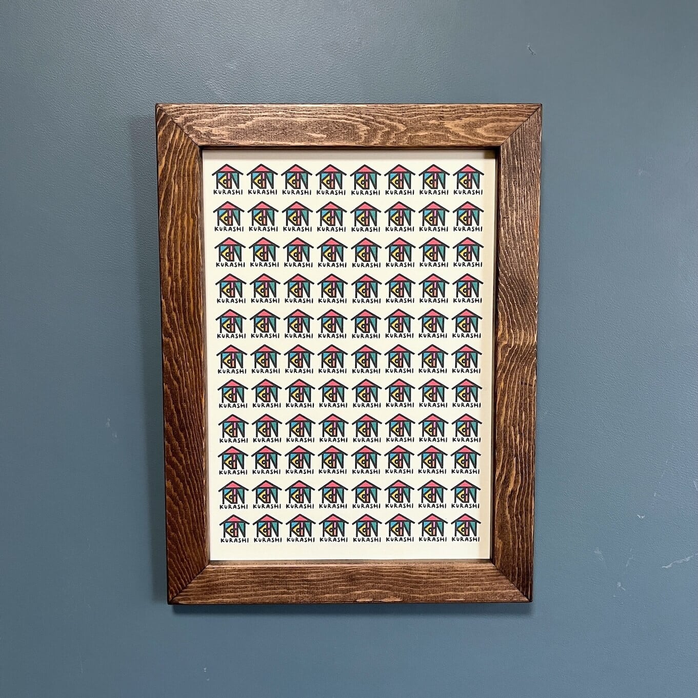 F-058【TAKENOKURASHI】天然木フレーム(額縁) A4 ヴィンテージブラウン