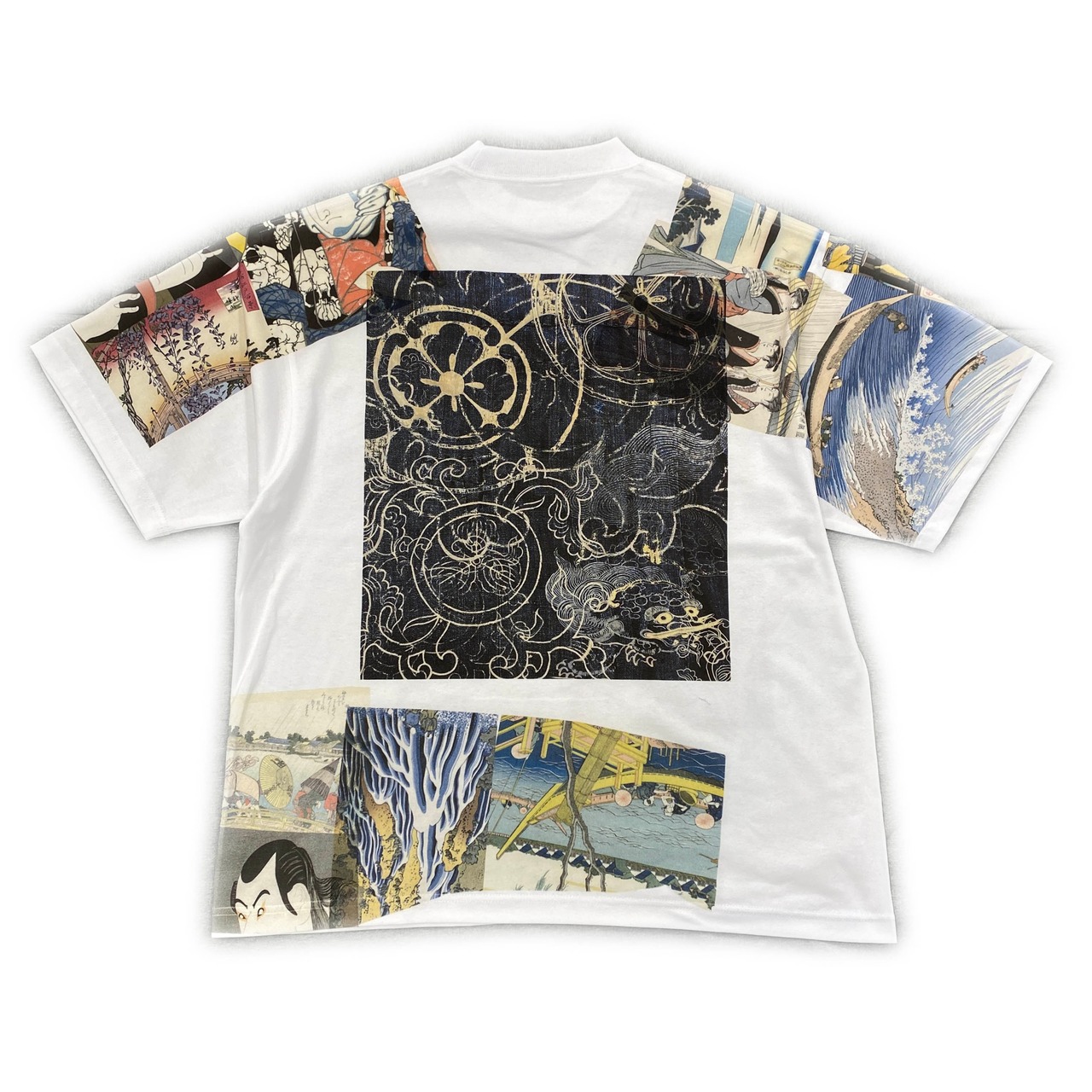 【tshirts181】XLsize  KIMONO PRINT T-SHIRTS white