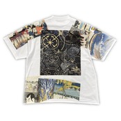 【tshirts181】XLsize KIMONO PRINT T-SHIRTS white