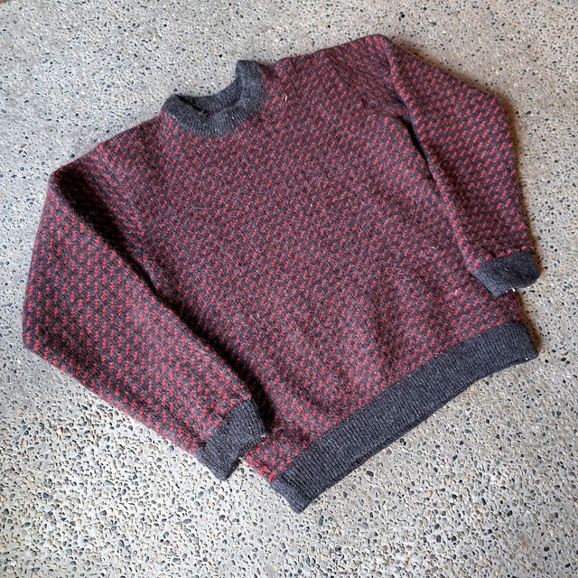 ノルウェー製 L.L.Bean バーズアイセーター used [301054]