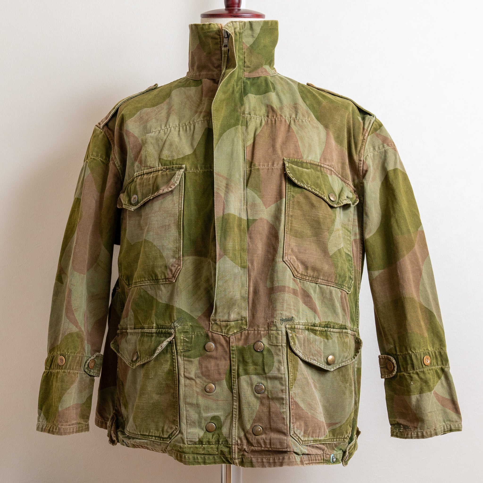 size.4】50s 1954年製 ベルギー軍 実物 Belgian Army Denison Smock ...