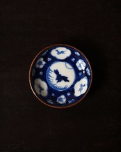 豆皿　月見兎　梅　馬　A　/　明治〜大正期
