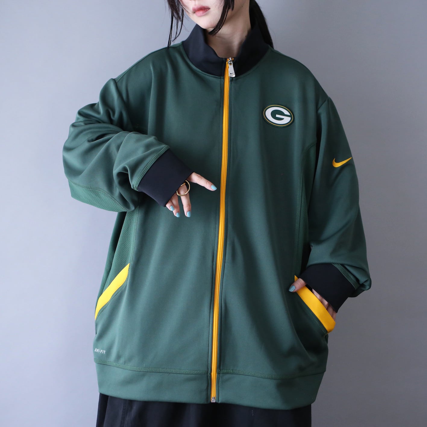 NFL×NIKE"Green Bay Packers XXL over silhouette track jacket | NIHIL