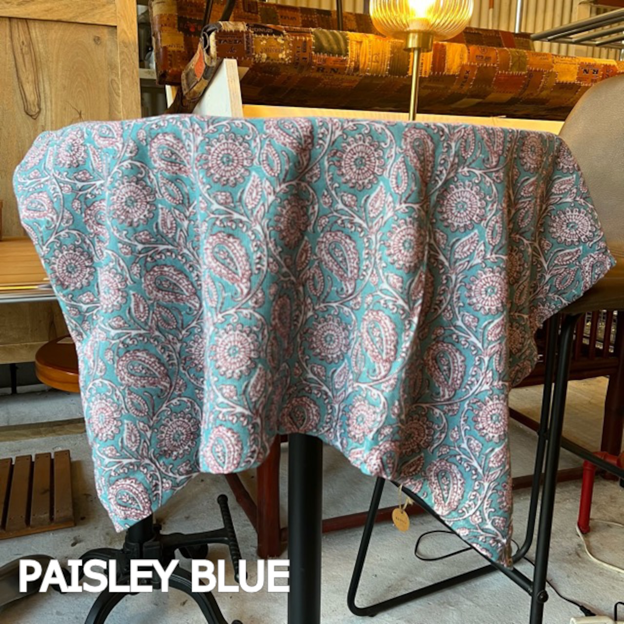 MULTI CLOTH PAISLEY　2Color マルチクロス　ペイズリー　ブルー　パープル　マルチカバー　ペイズリー柄　テーブルクロス　　ソファーカバー　ベッドカバー　　PAISLEY　BLUE　PURPLE　