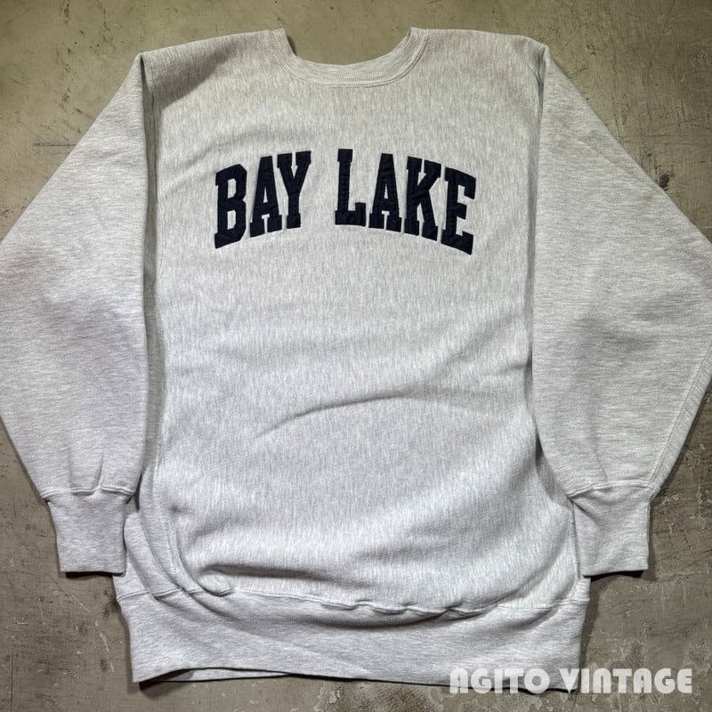 90's Champion チャンピオン リバースウィーブ スウェット BAY LAKE グレー 刺繍タグ XX-LARGE USA製 希少 ヴィンテージ BA-2912 RM3333H