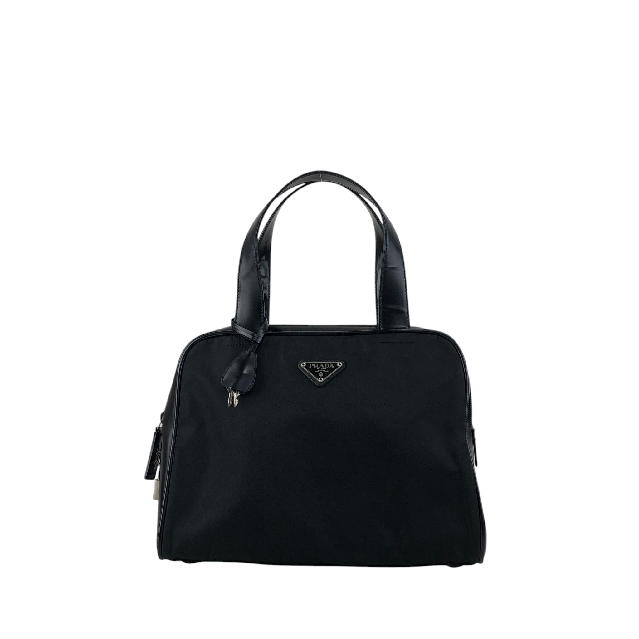 PRADA プラダ ハンドバッグ ブラック トライアングルロゴ ナイロン