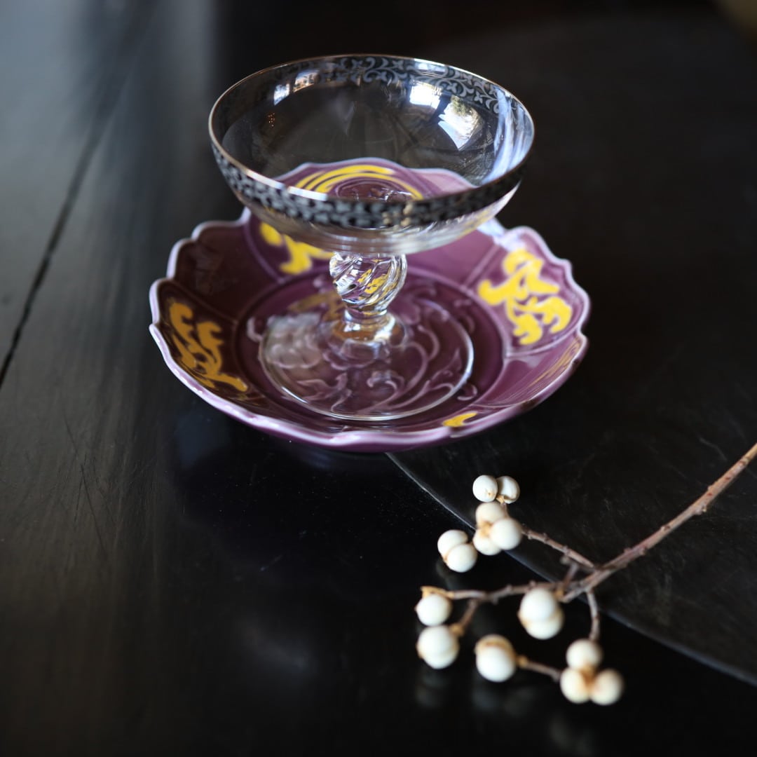 交趾翡翠釉輪花小皿 明時代 16世紀 4枚 クソ 