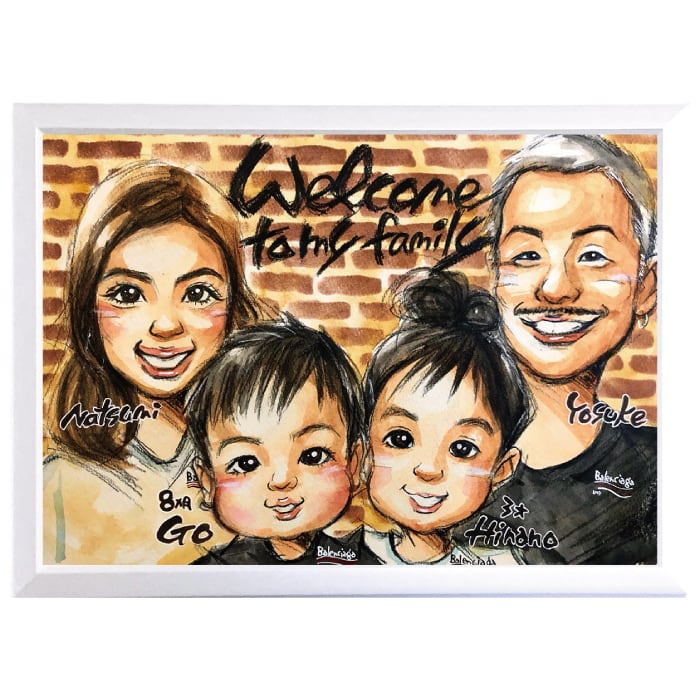 似顔絵 優しい透明水彩タッチ【 松本奈緒子 】 | 似顔絵 プレゼント