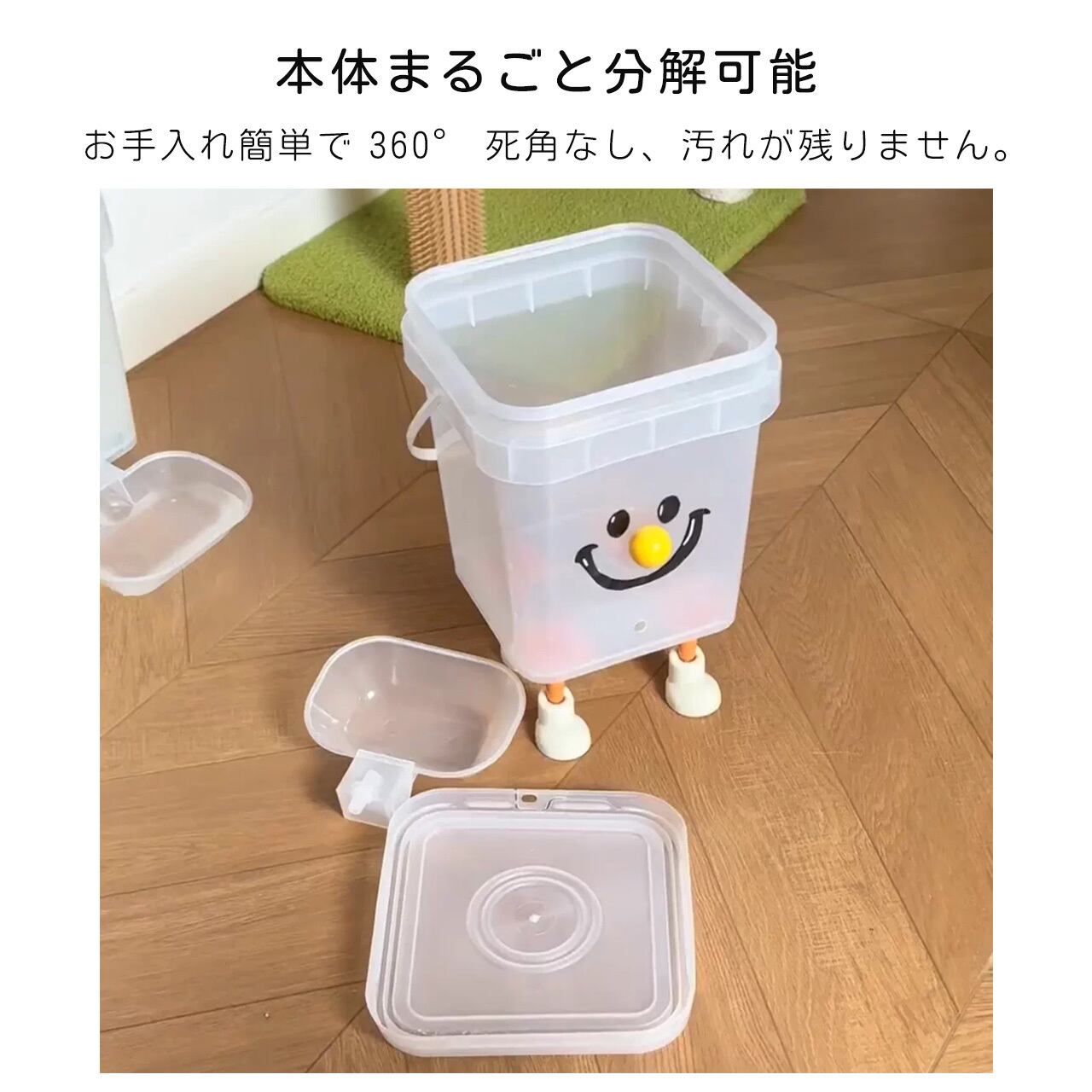 D540 .猫用自動給水器 電源不要・静音流れる水 超大容量フィーダー