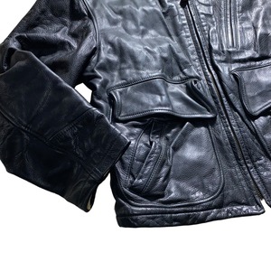vintage HUGO BOSS leather sports jacket