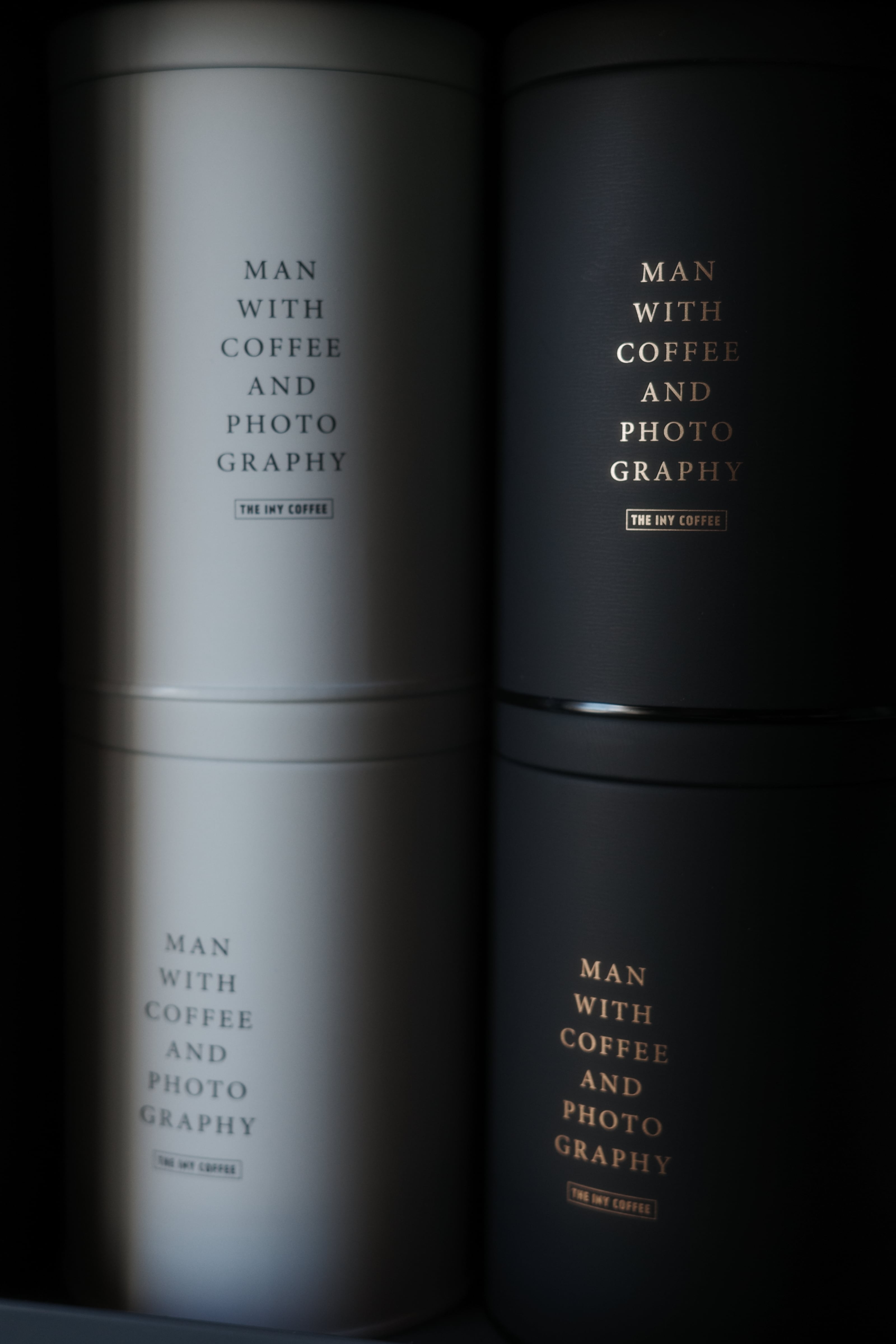 COFFEE CANISTER (black/white)