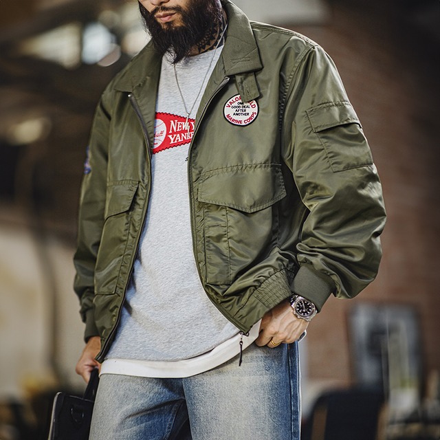 Zip Front Flat Pocket Jacket 00612
