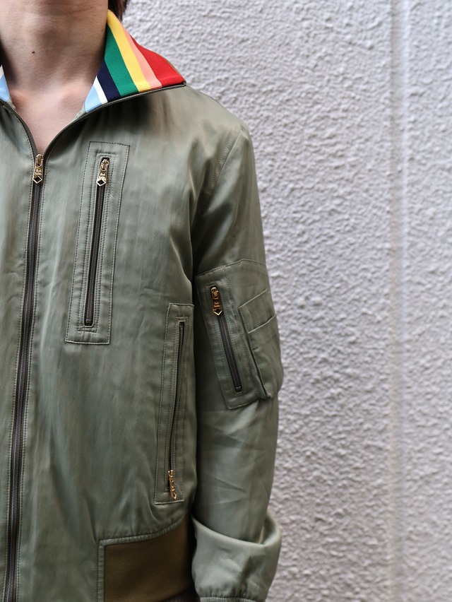 【paul smith】coloring stand collar blouson