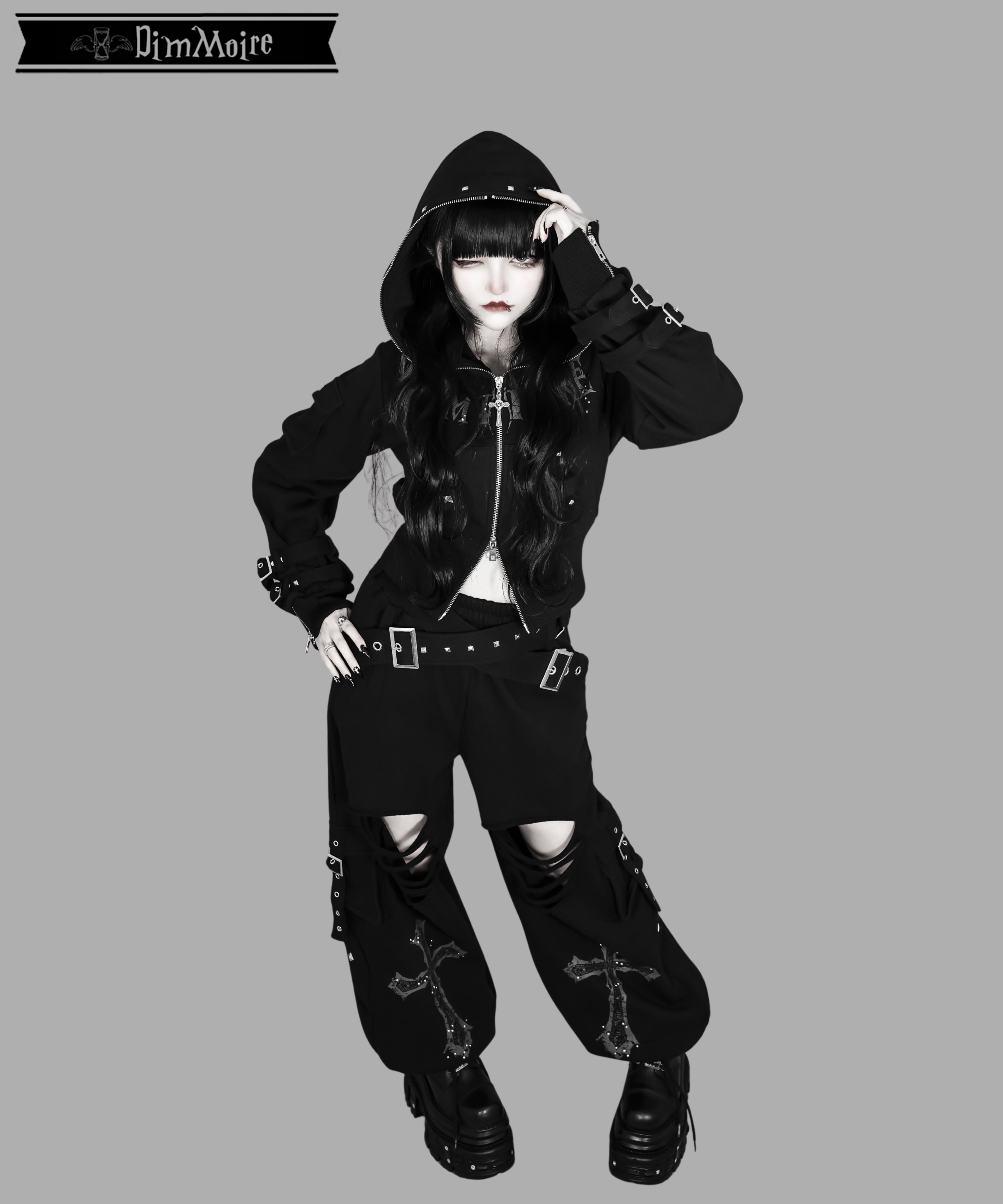 DimMoire BAD BADDIEパーカー ブラック BAD BADDIEパーカー【Black】 | DimMoire