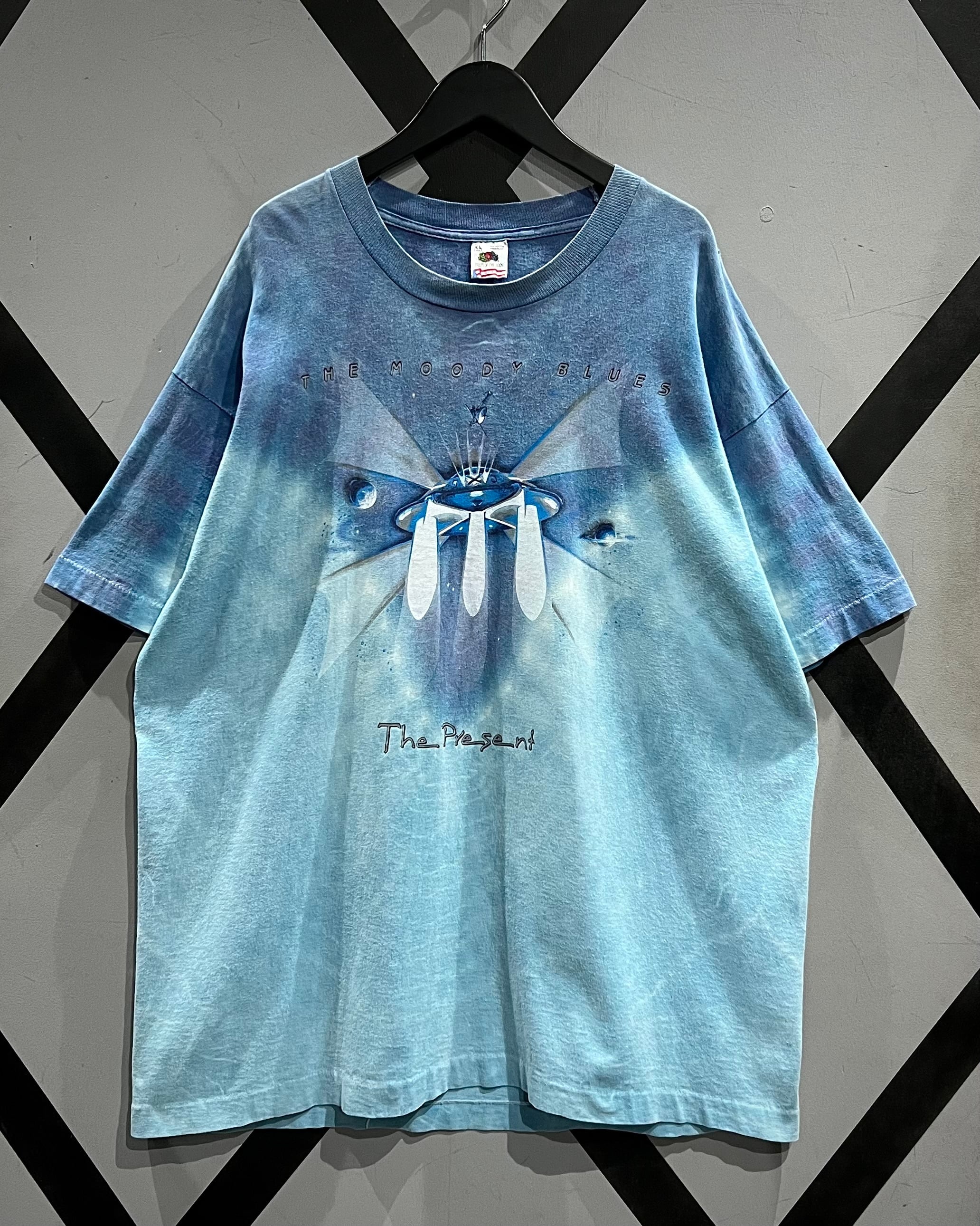 X VINTAGE】90's “The Moody Blues” “The Present” Vintage Tie-Dye T