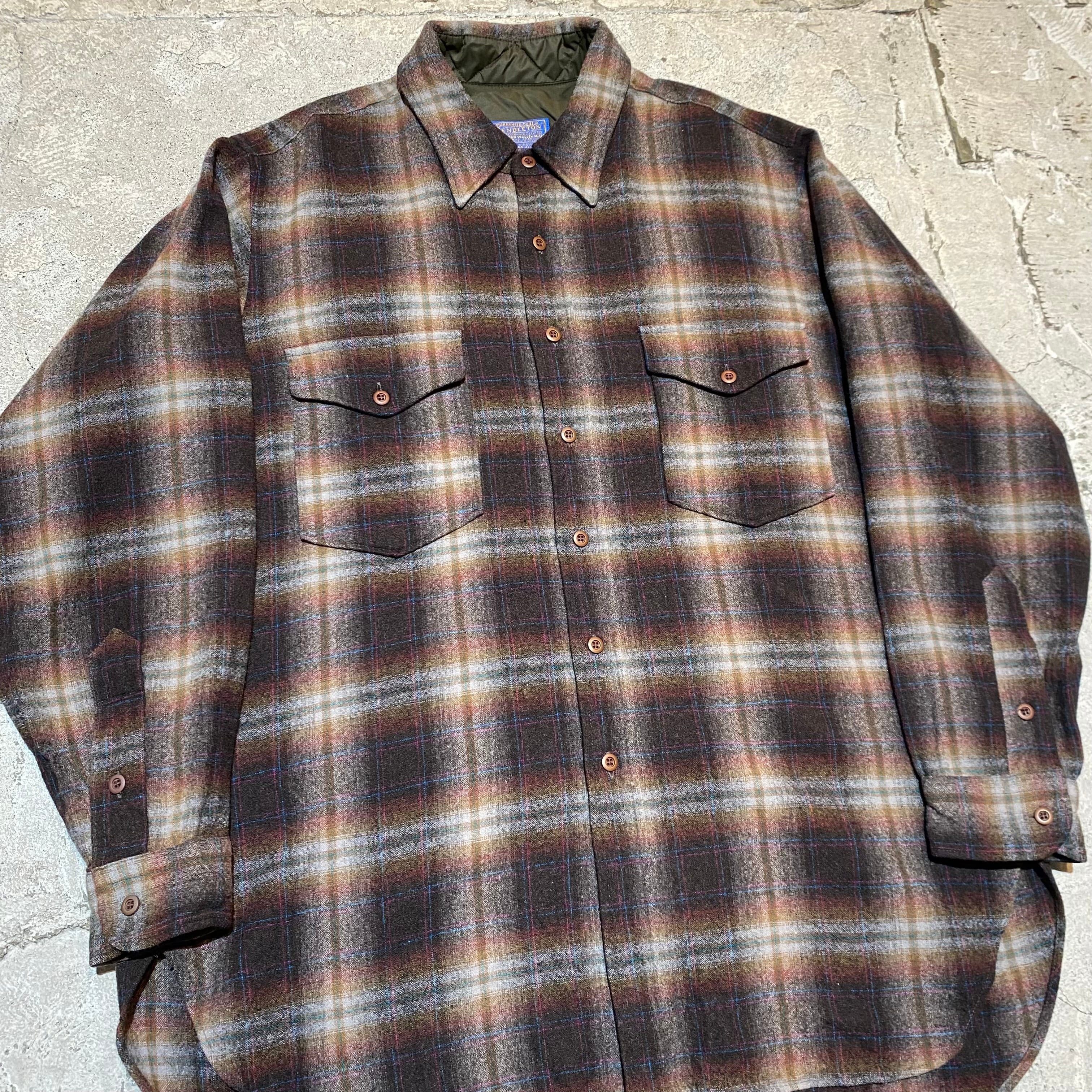 70's PENDELTON ウールシャツ XL