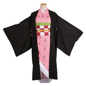 コスプレ衣装 鬼滅の刃 風 竈門禰豆子 かまどねずこ 鬼殺隊 隊服衣装 【女性Mサイズ】 ★即納品★