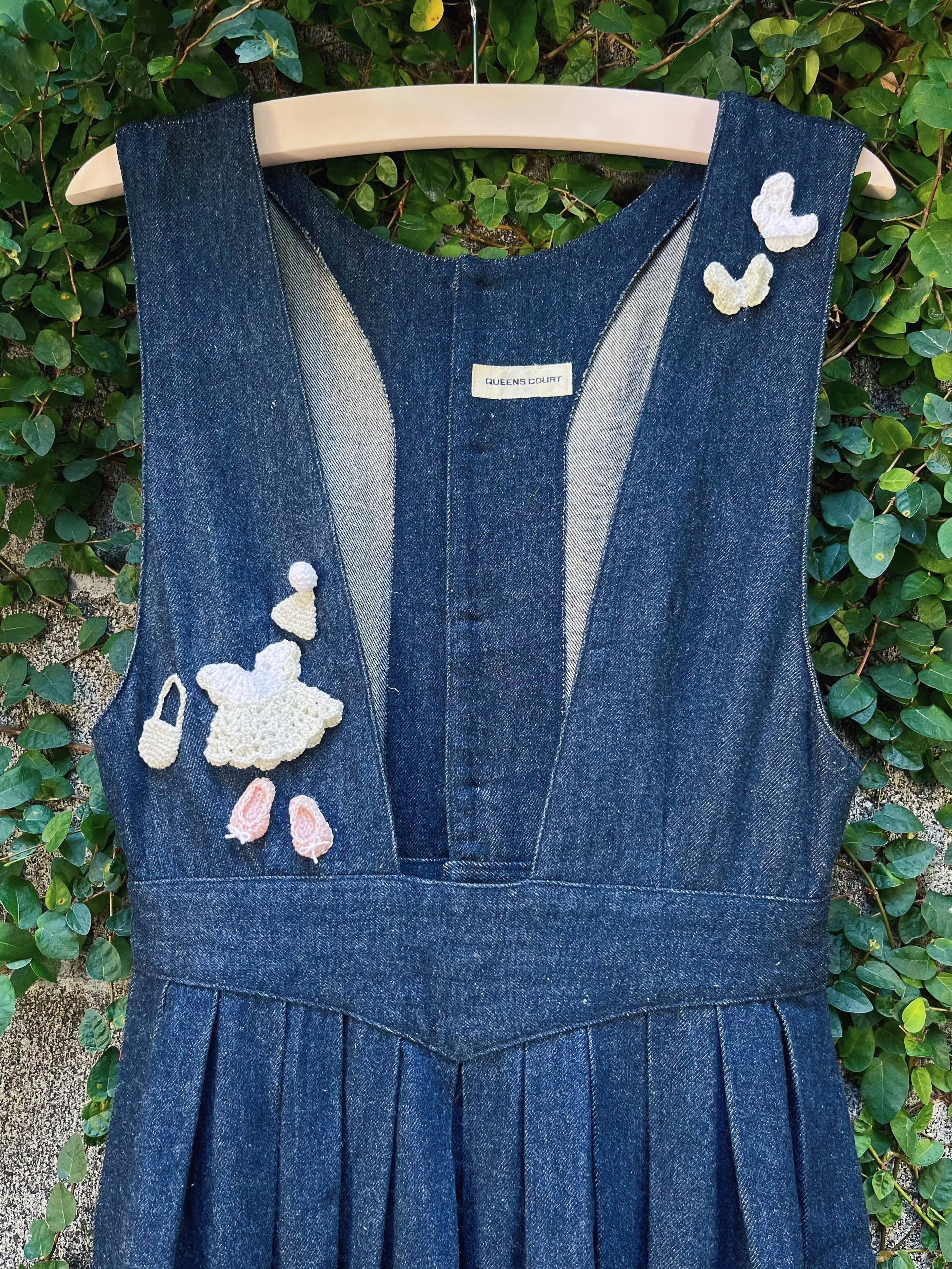 remake ✂︎ fairy's outing denim jumper skirt