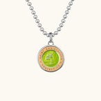 オリジナル スモール グリーン / オレンジ セント クリストファー ネックレス ：GET BACK NECKLACES ゲット バック ネックレスズ