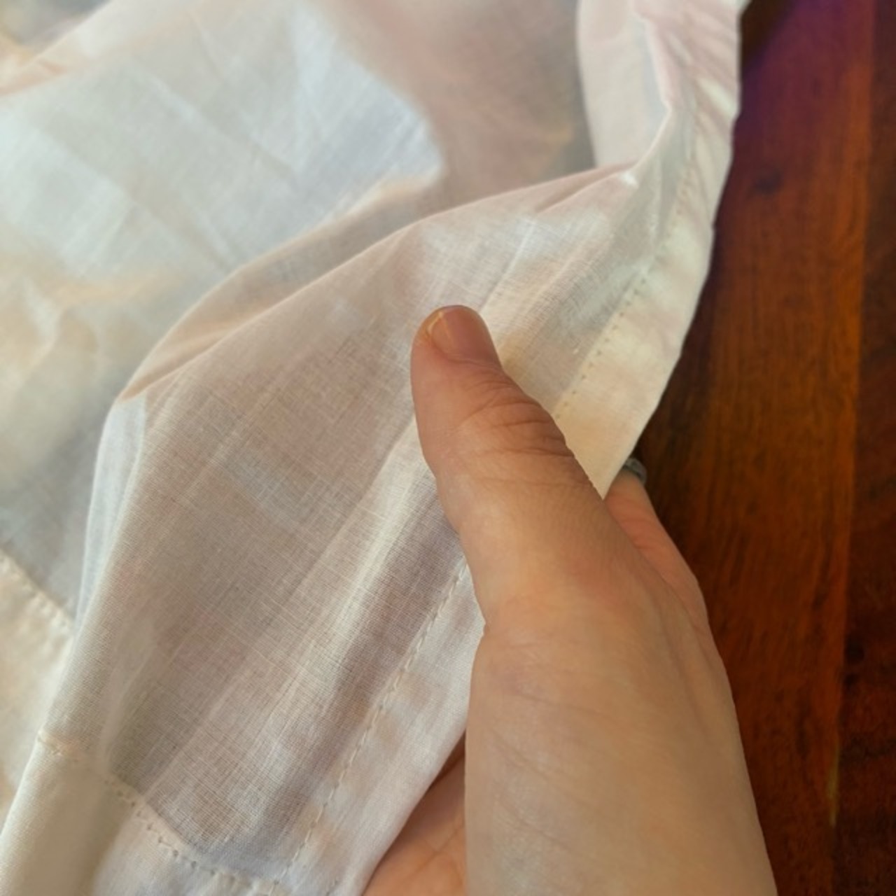 TOPANGA Homefurnishing India Cotton Voil Ribbon curtain　インド　コットンボイルリボンカーテン　110×200cm　ホワイト　白　綿　ナチュラル　レースカーテン　ドレープカーテン　薄手　キッチン　カフェカーテン　バルーンカーテン　カーテンポール　暖簾